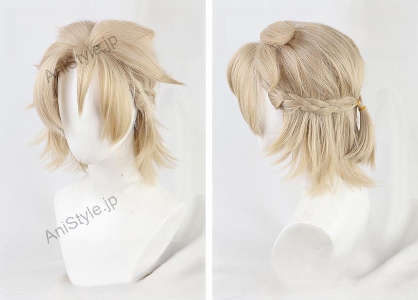 原神 モンド城 錬金術師 白亜の申し子 アルベド コスプレウィッグ