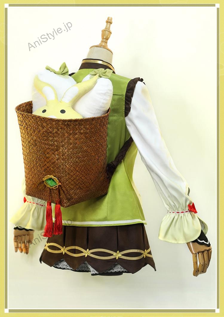 原神 璃月港 ヨォーヨ コスプレ衣装（背負い籠なし）