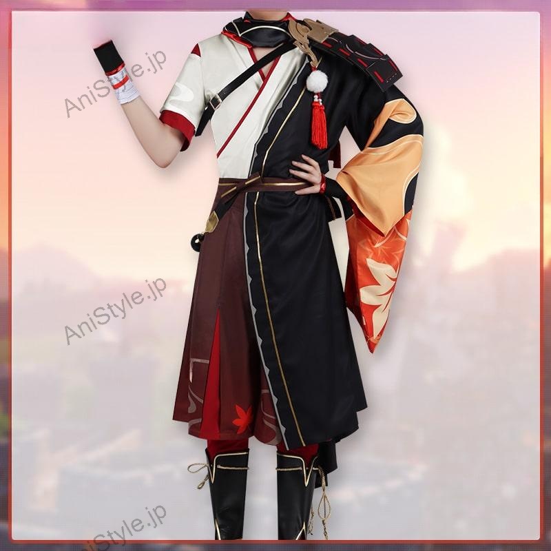 原神 稲妻城  楓原万葉（カエデハラカズハ） コスプレ衣装