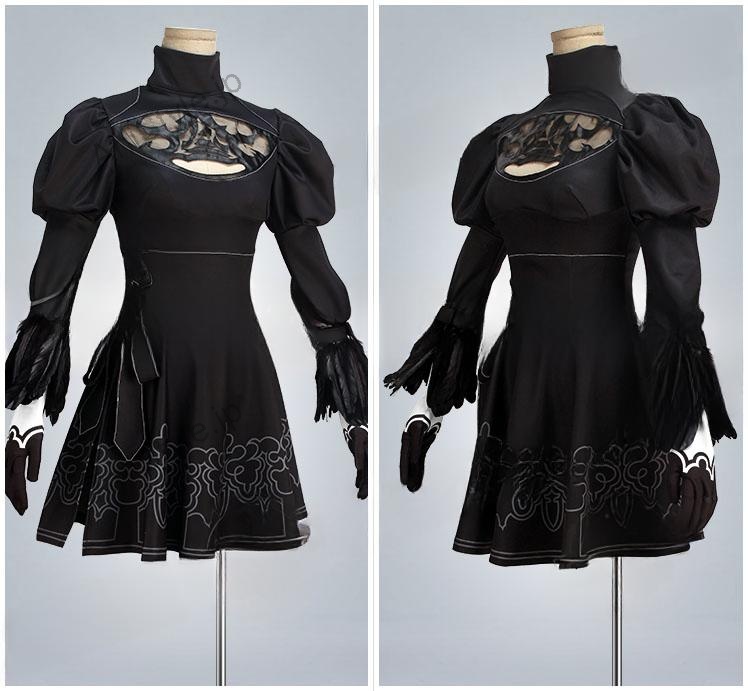 NieR:Automata ニーア オートマタ 2B(ヨルハ二号B型) コスプレ衣装 修正版
