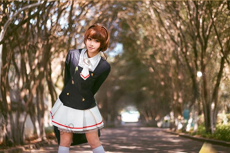 カードキャプターさくら クリアカード編 木之本桜 制服 コスプレ衣装