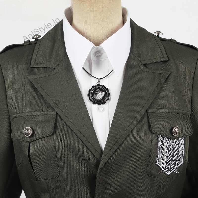 進撃の巨人 調査兵団 マーレ軍服 コスプレ衣装 刺繍ver