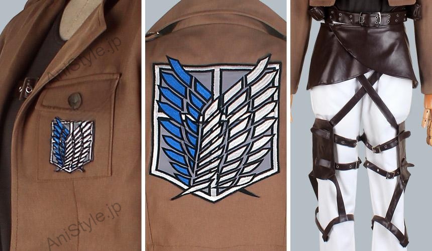 進撃の巨人　ユミル　刺繍版　コスプレ衣装